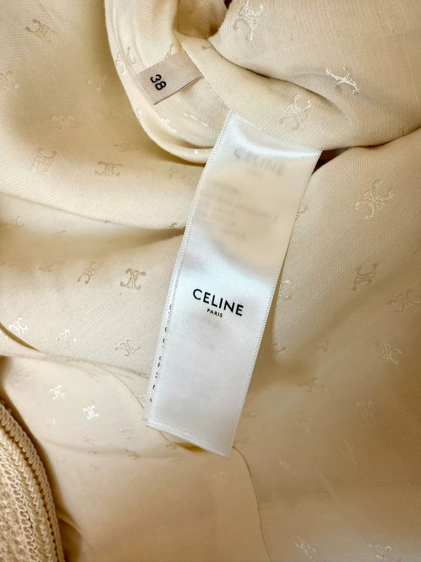 Celine celine white gold button jacket outerwear Size M / US 6-8 / IT 42-44 - 4 Thumbnail