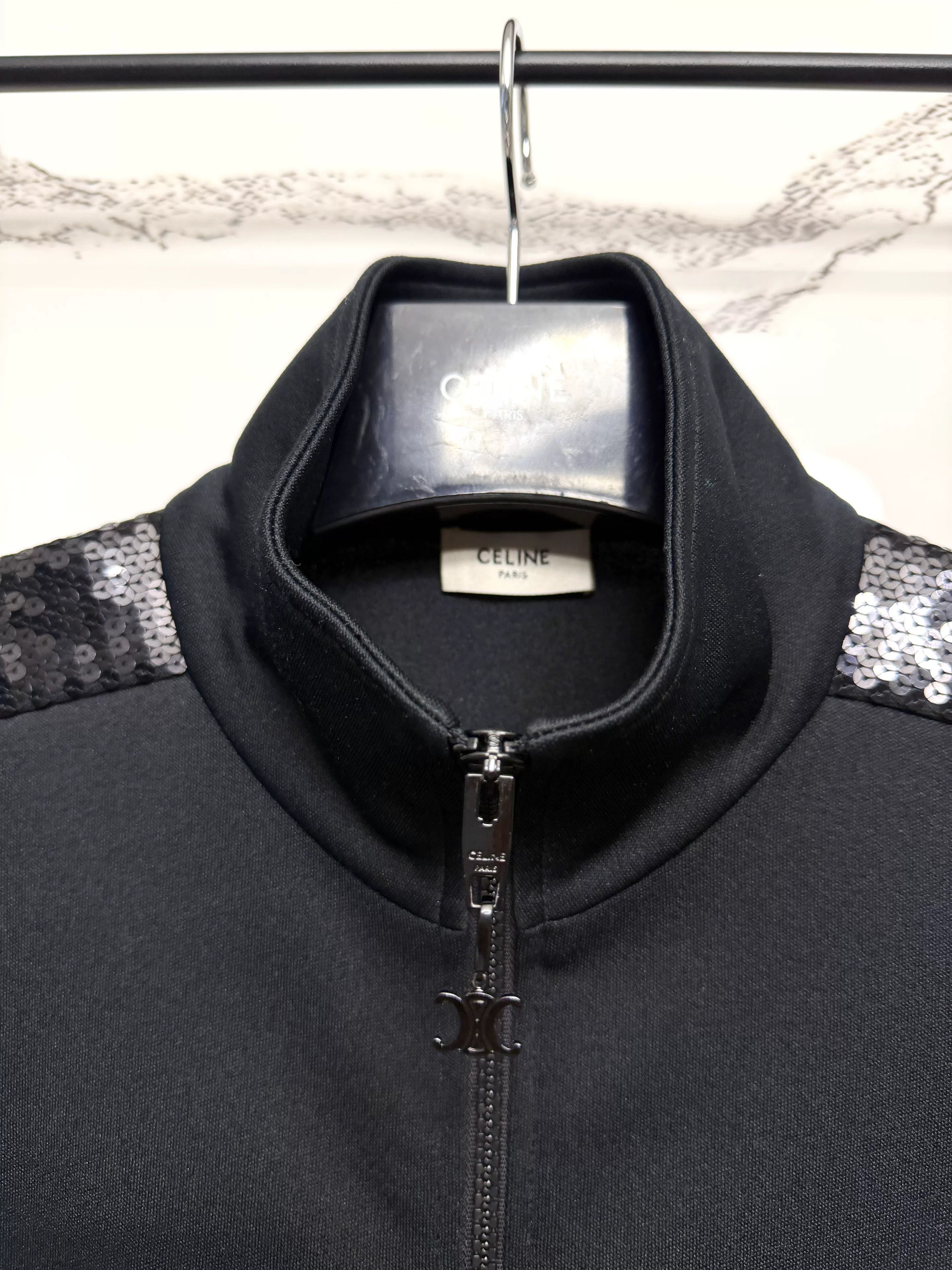 Celine celine black scaled jacket with luxurious details Size US S / EU 44-46 / 1 - 3 Thumbnail
