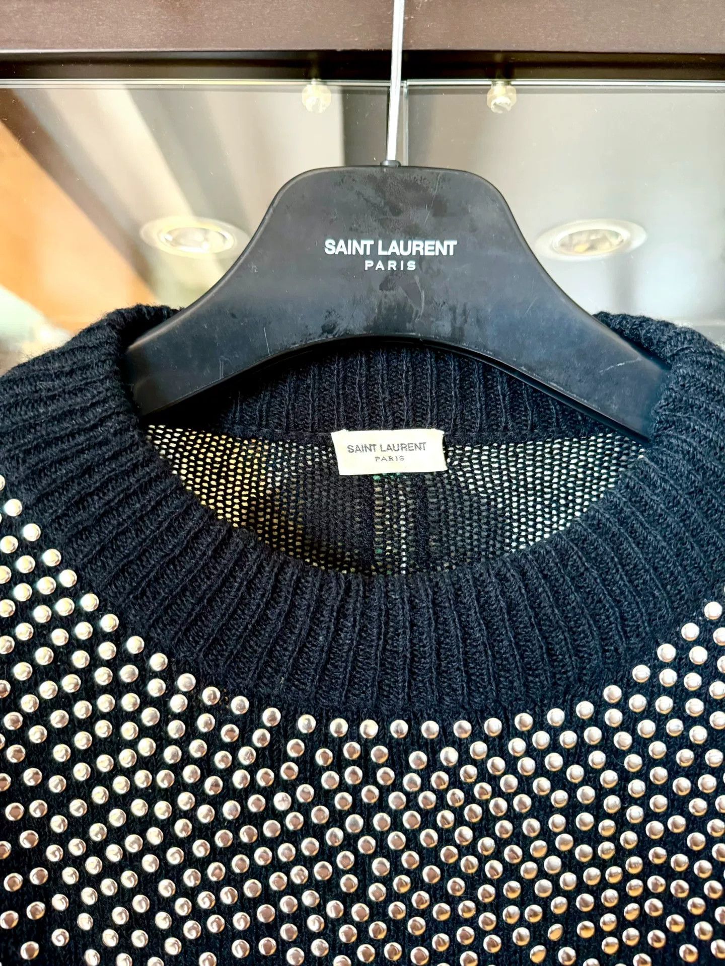Saint Laurent Paris saint laurent black studded wool sweater Size US M / EU 48-50 / 2 - 3 Thumbnail