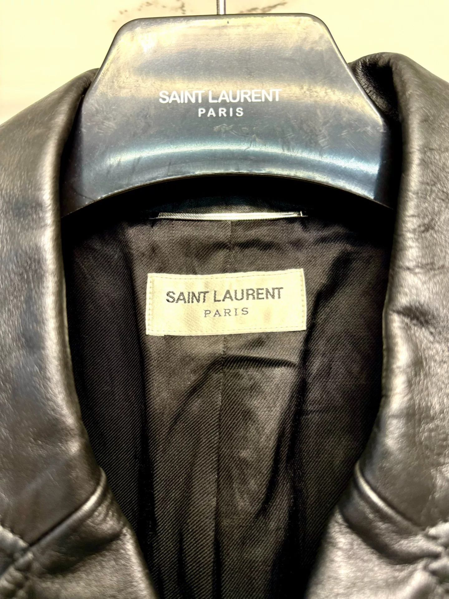 Saint Laurent Paris saint laurent studded black leather jacket Size US S / EU 44-46 / 1 - 3 Thumbnail