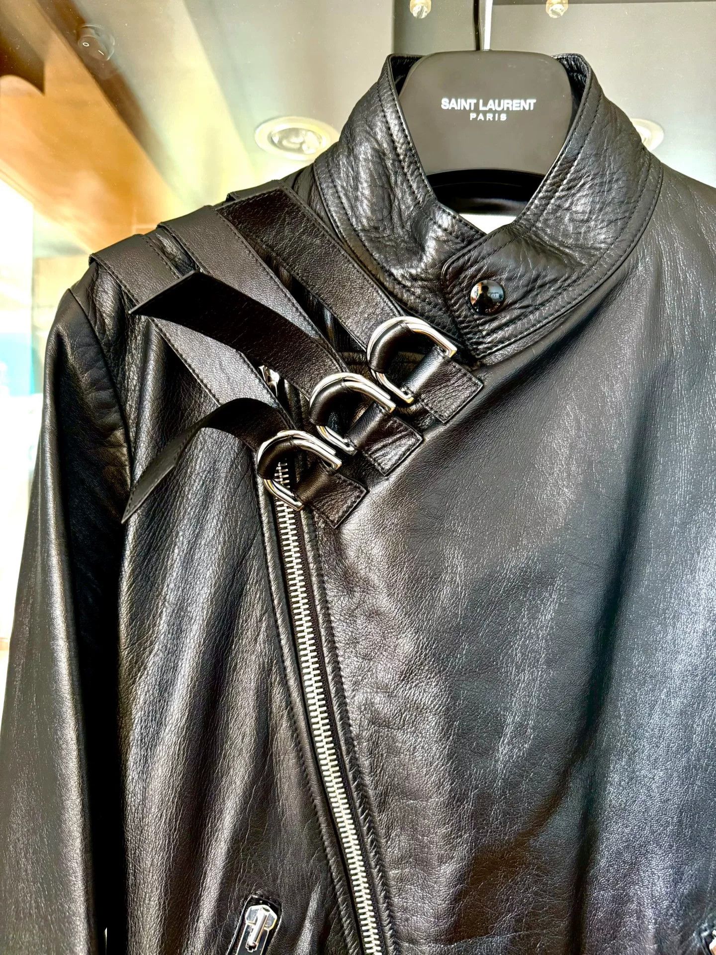 Celine celine leather jacket with three straps Size US M / EU 48-50 / 2 - 2 Thumbnail