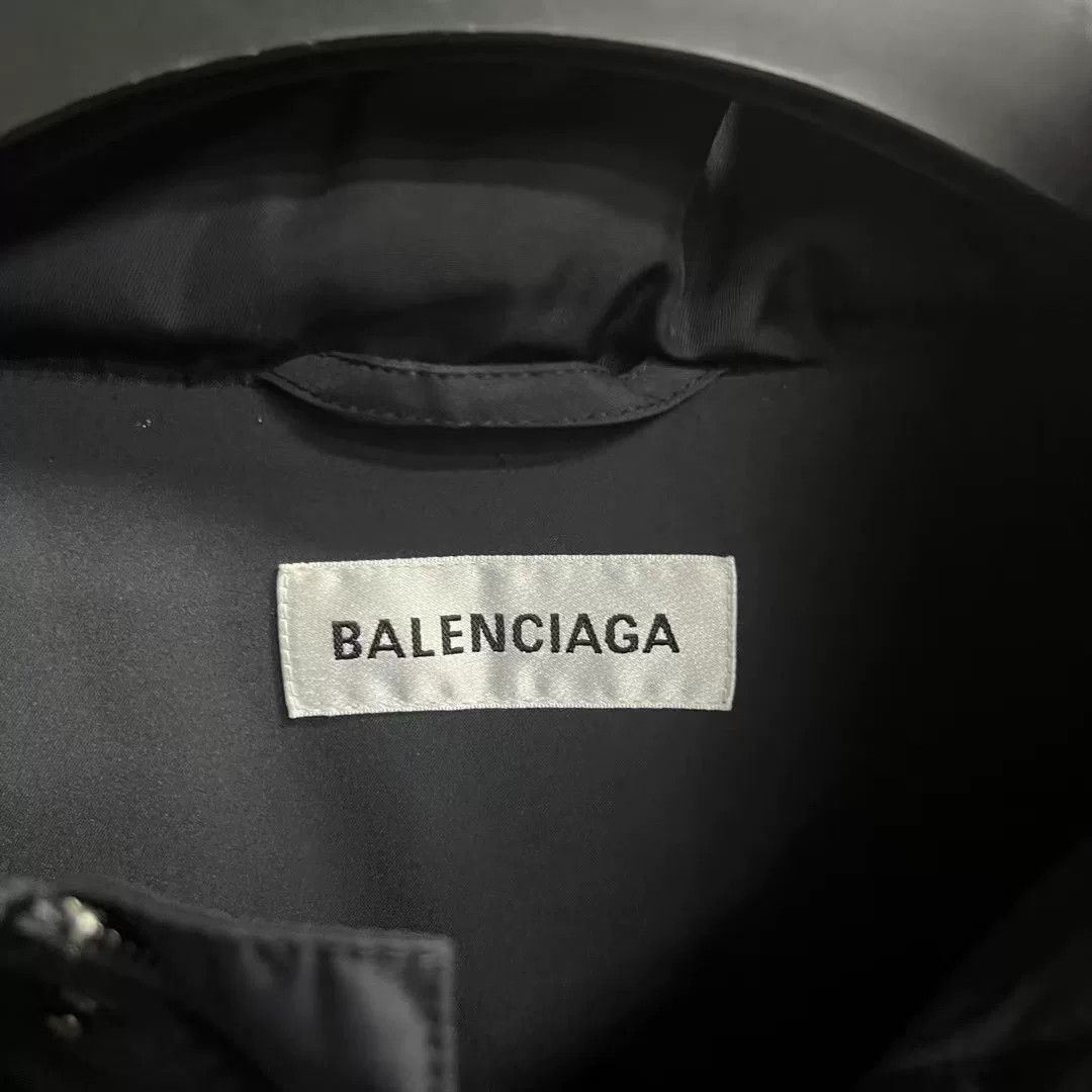 Balenciaga Balenciaga Black Logo Hooded Jacket Size US S / EU 44-46 / 1 - 2 Thumbnail