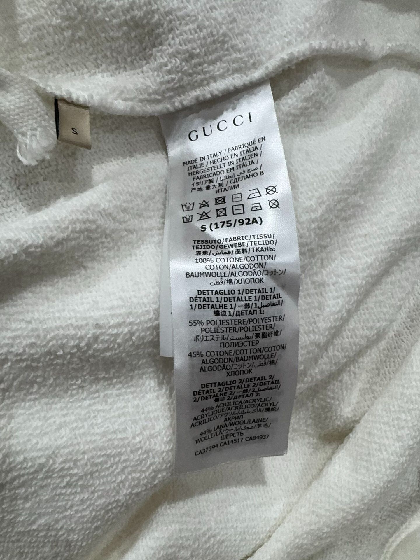 Gucci Gucci Half-Zip White Sweatshirt S Size US S / EU 44-46 / 1 - 4 Thumbnail