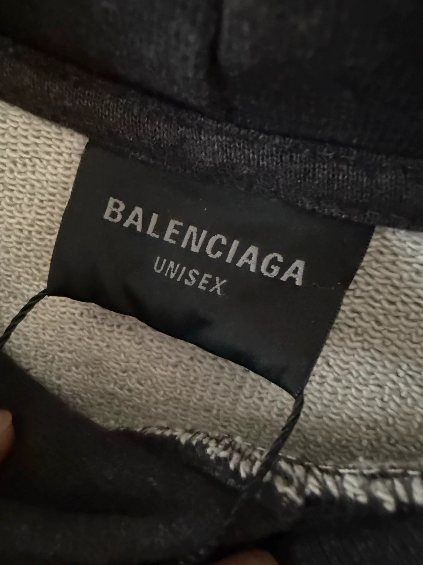 Balenciaga Balenciaga New Black Gray Hoodie Size US L / EU 52-54 / 3 - 4 Thumbnail