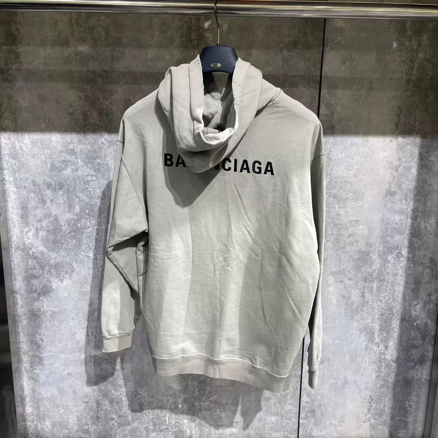 Balenciaga Balenciaga Embroidered Logo Gray Hoodie Size US S / EU 44-46 / 1 - 2 Thumbnail