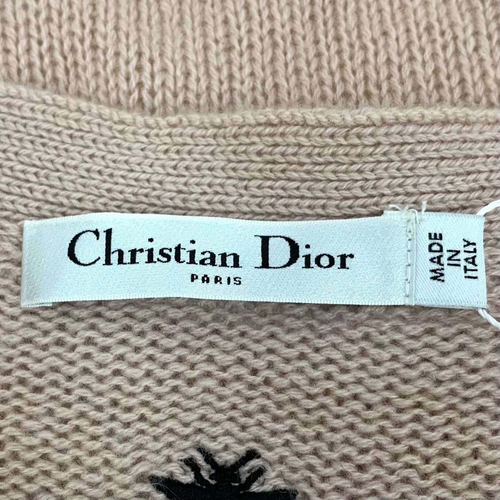 Dior Dior Oatmeal Cashmere Tie Cardigan Size US S / EU 44-46 / 1 - 5 Thumbnail