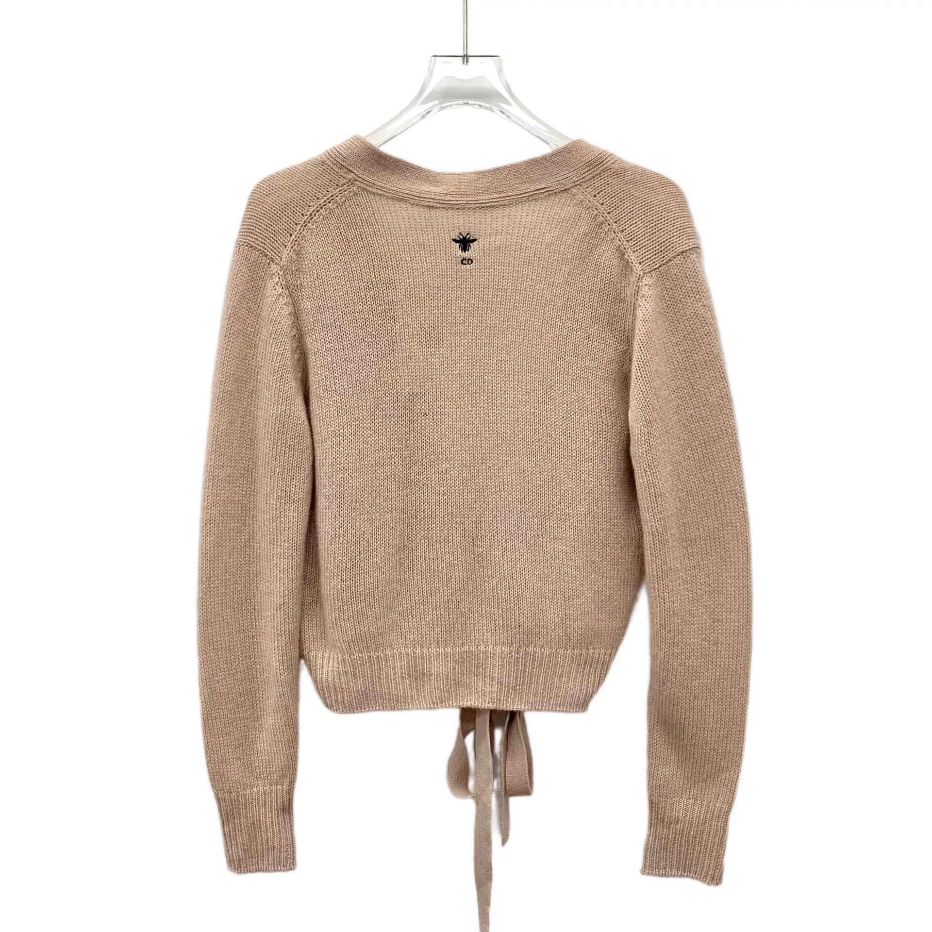 Dior Dior Oatmeal Cashmere Tie Cardigan Size US S / EU 44-46 / 1 - 2 Thumbnail