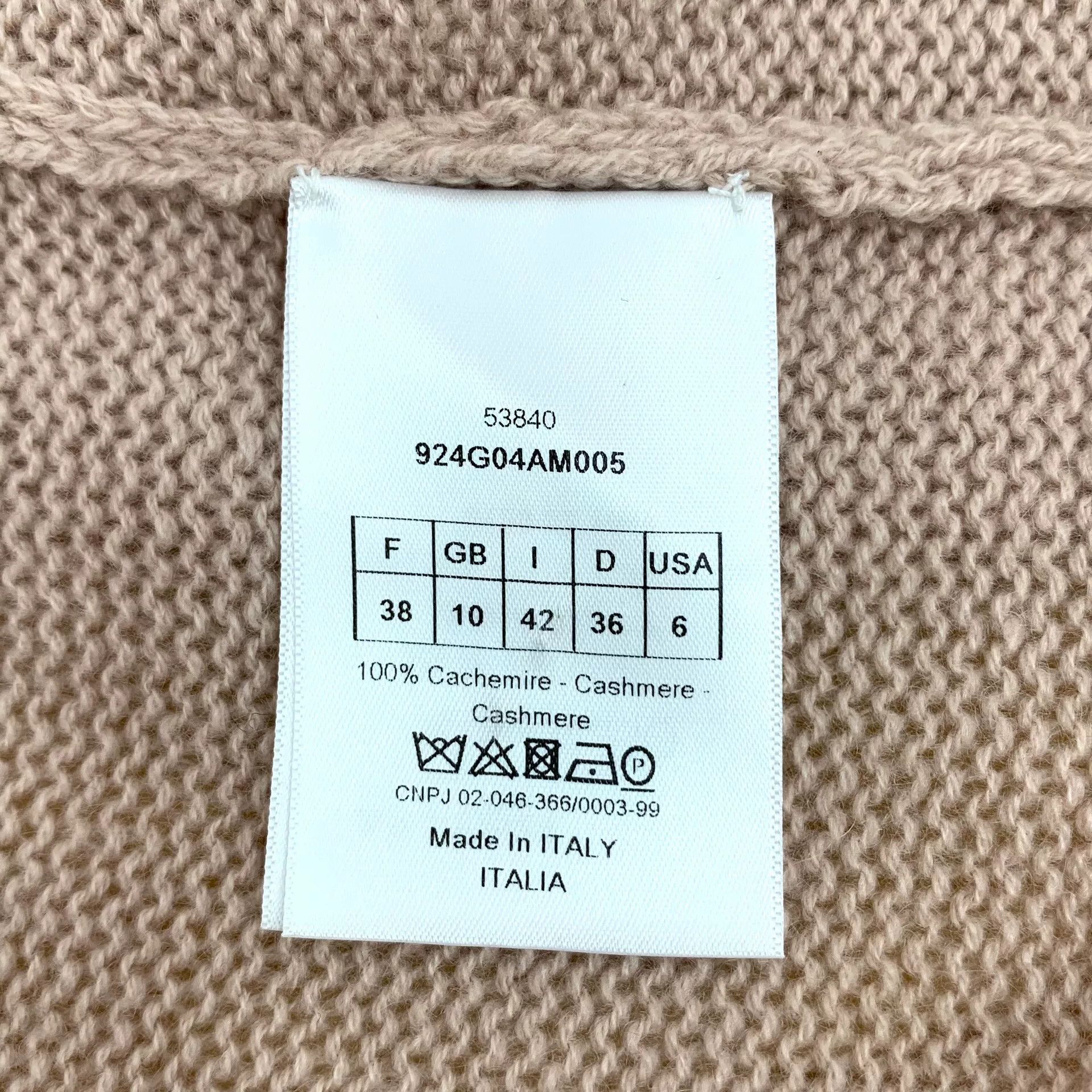Dior Dior Oatmeal Cashmere Tie Cardigan Size US S / EU 44-46 / 1 - 6 Thumbnail