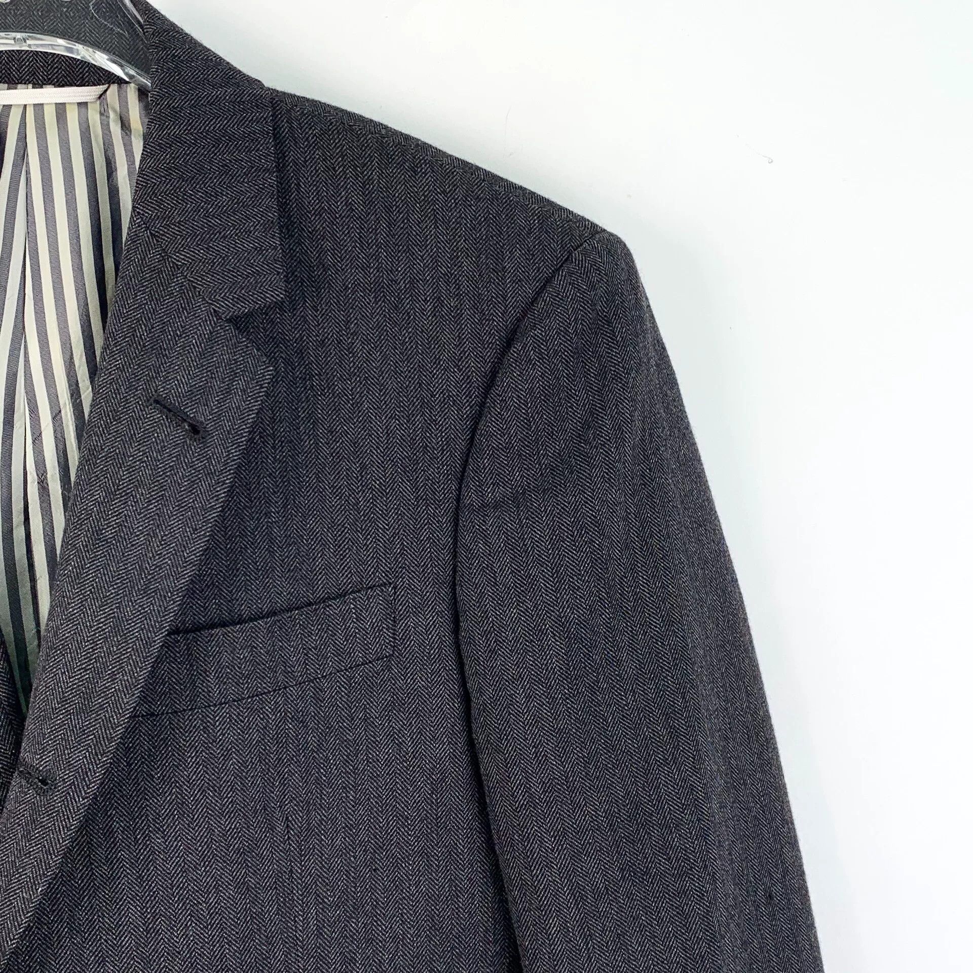 Thom Browne THOM BROWNE Gray Wool Collar Blazer Size US M / EU 48-50 / 2 - 3 Thumbnail