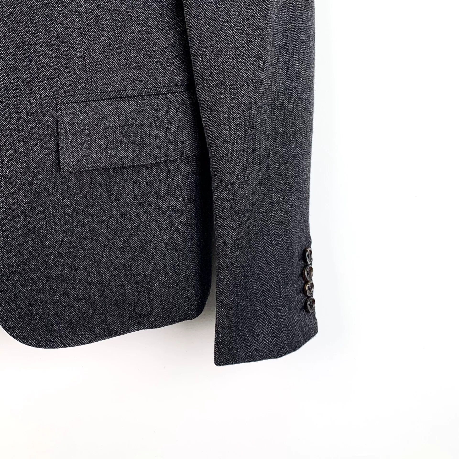 Thom Browne THOM BROWNE Gray Wool Collar Blazer Size US M / EU 48-50 / 2 - 4 Thumbnail