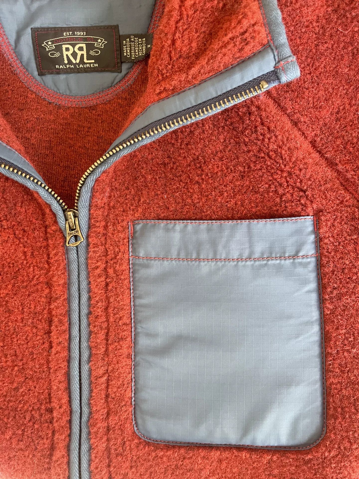 RRL Ralph Lauren RRL Ralph Lauren Red Wool Jacket Size US M / EU 48-50 / 2 - 3 Thumbnail