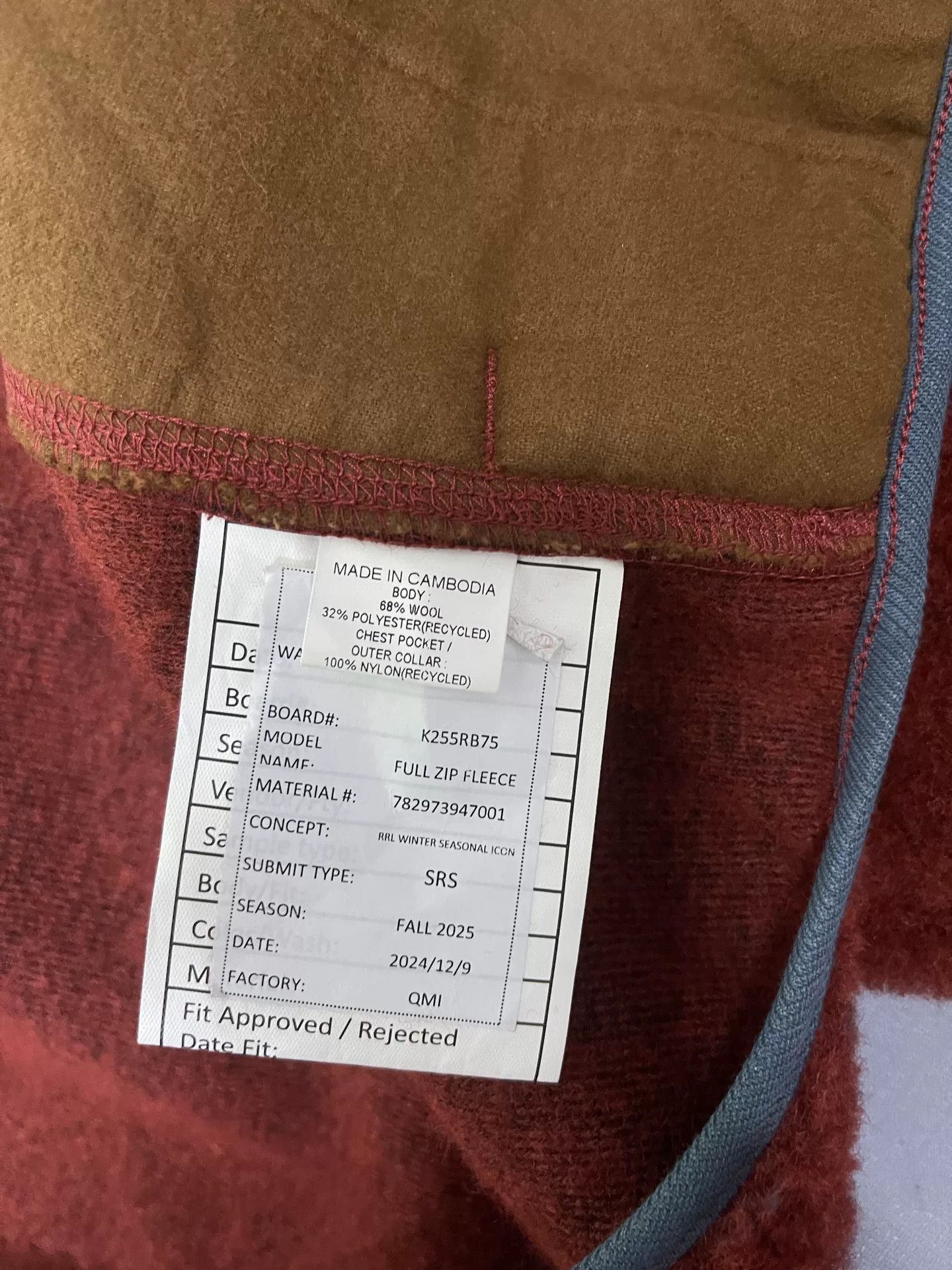RRL Ralph Lauren RRL Ralph Lauren Red Wool Jacket Size US M / EU 48-50 / 2 - 7 Thumbnail