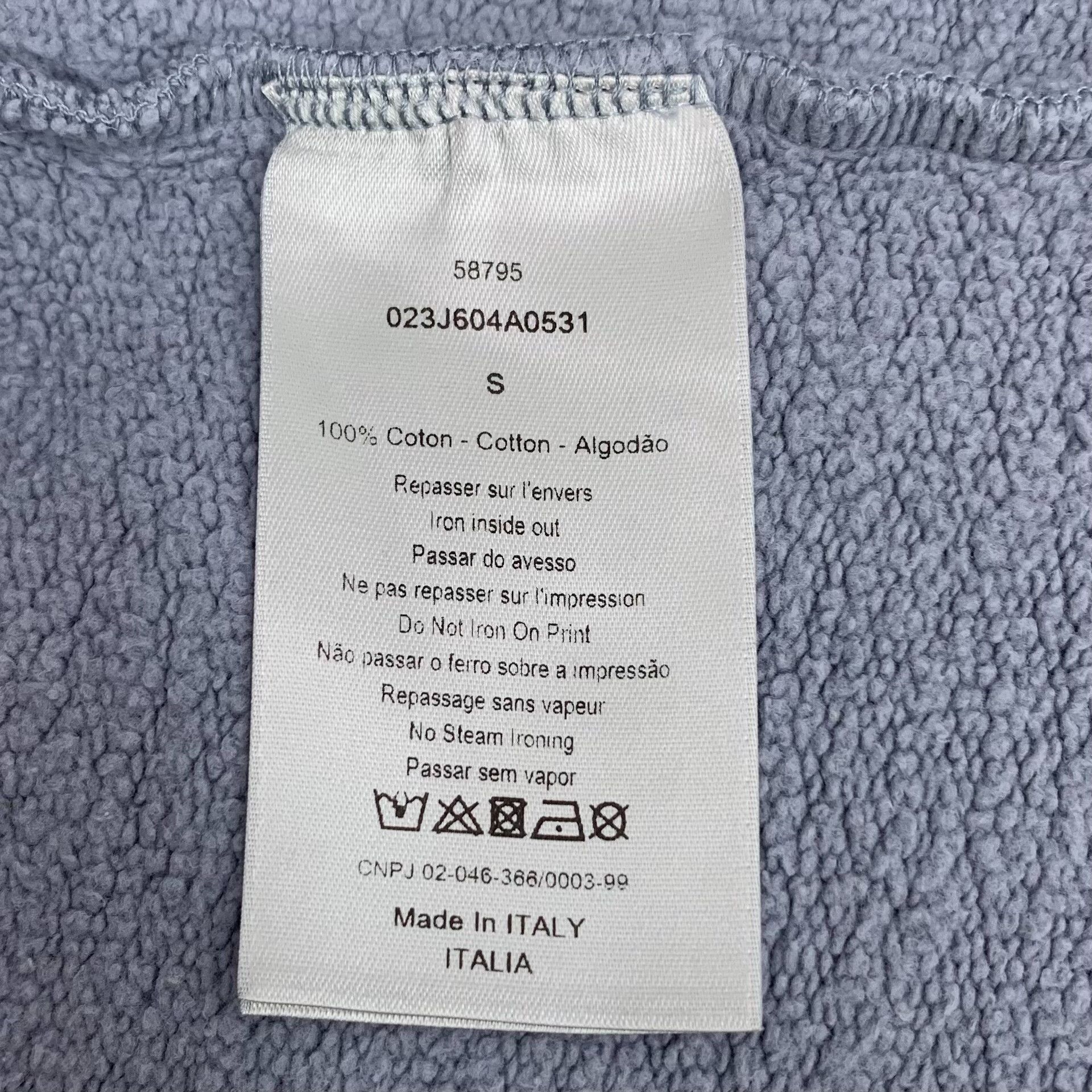 Dior dior x daniel arsham blue logo sweatshirt Size US S / EU 44-46 / 1 - 6 Thumbnail