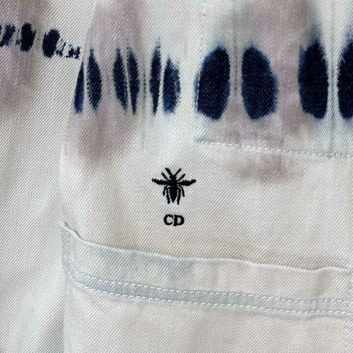Dior dyed bee embroidered denim jacket Dior Size US XS / EU 42 / 0 - 6 Thumbnail