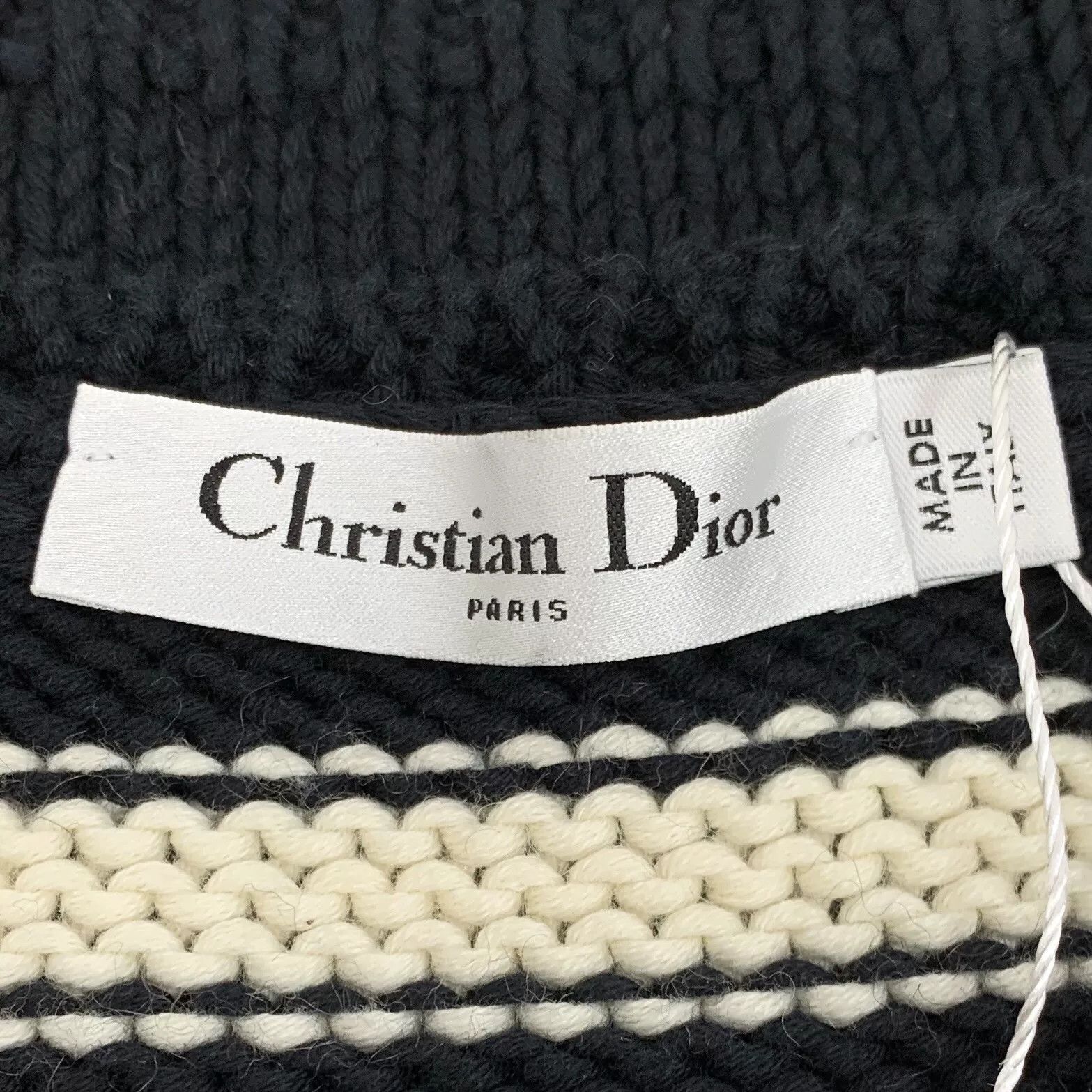 Dior black striped sleeveless knit top by dior Size US S / EU 44-46 / 1 - 5 Thumbnail