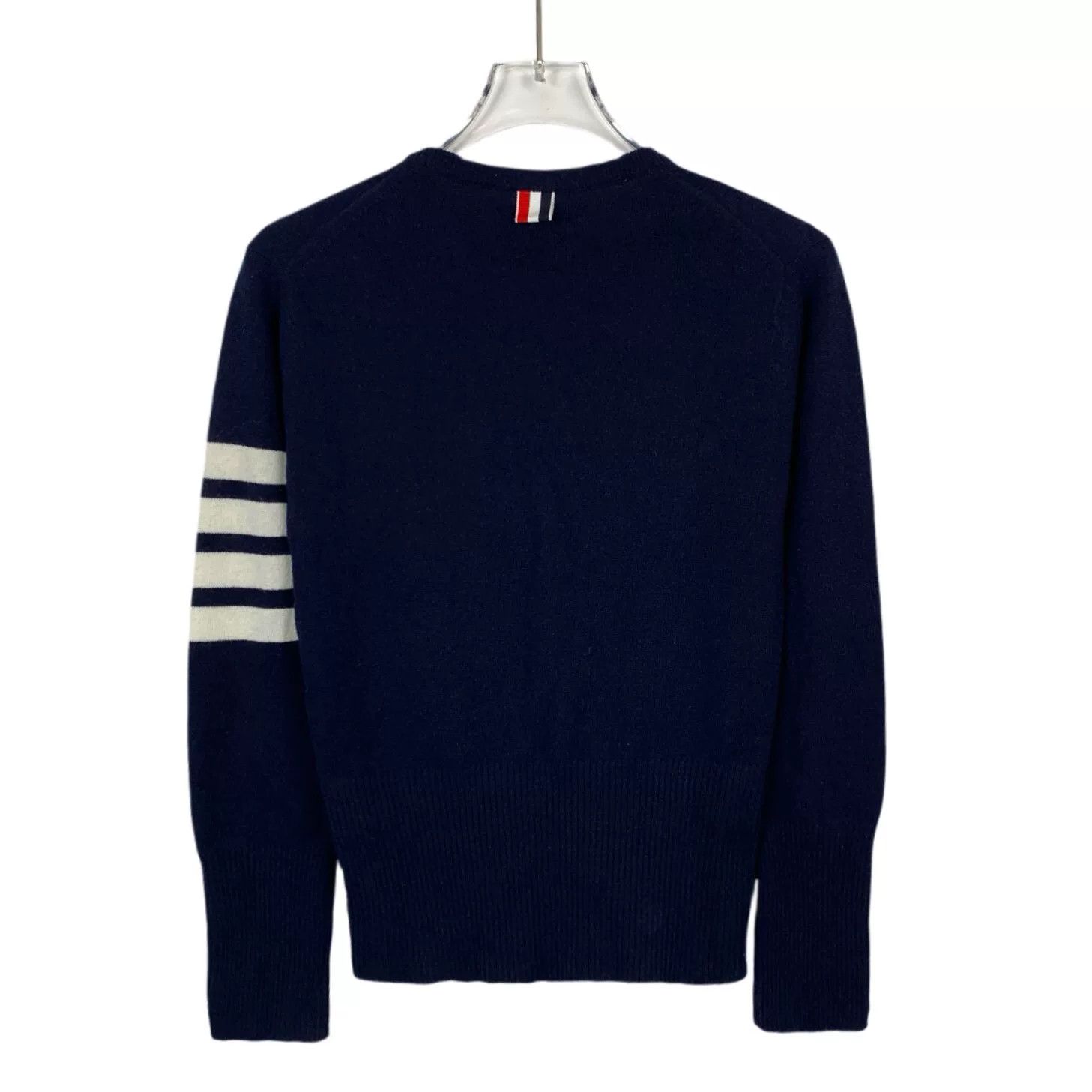 Thom Browne thom browne navy cashmere crewneck sweater Size US S / EU 44-46 / 1 - 2 Thumbnail