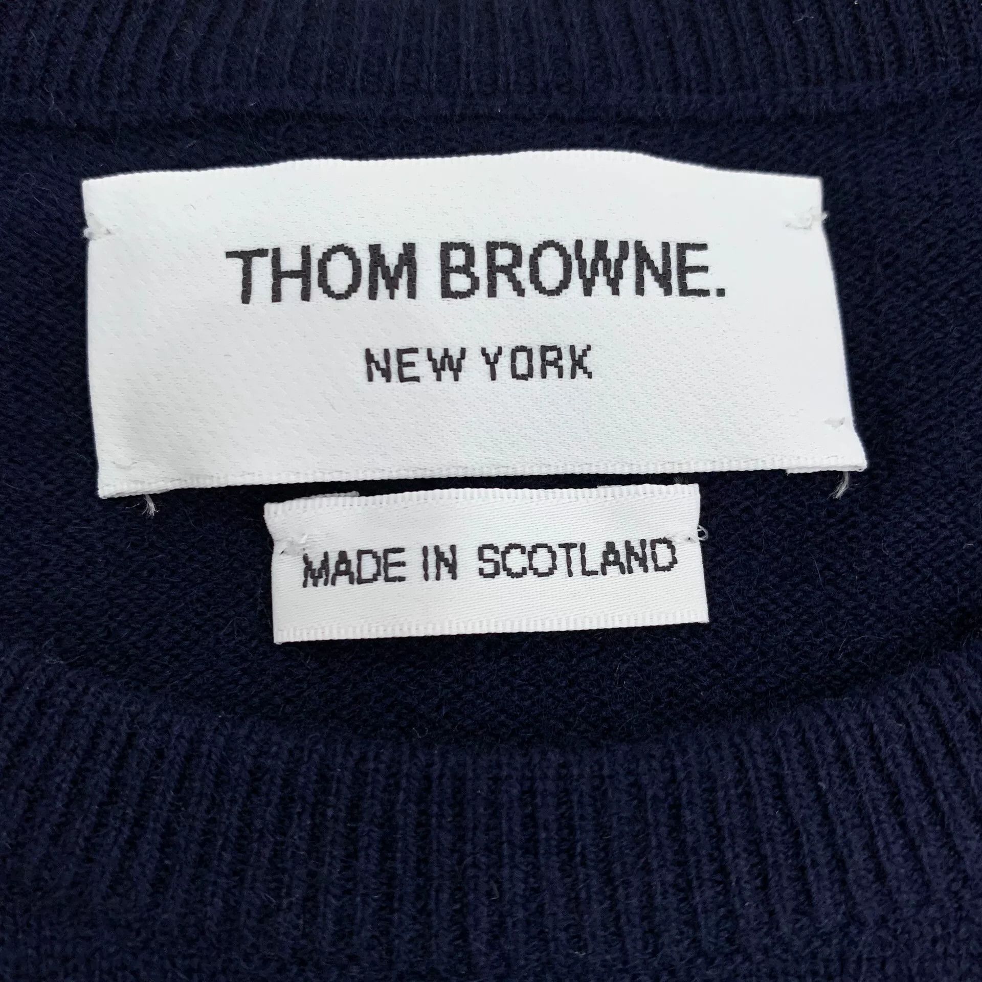 Thom Browne thom browne classic navy cashmere sweater Size US S / EU 44-46 / 1 - 6 Thumbnail