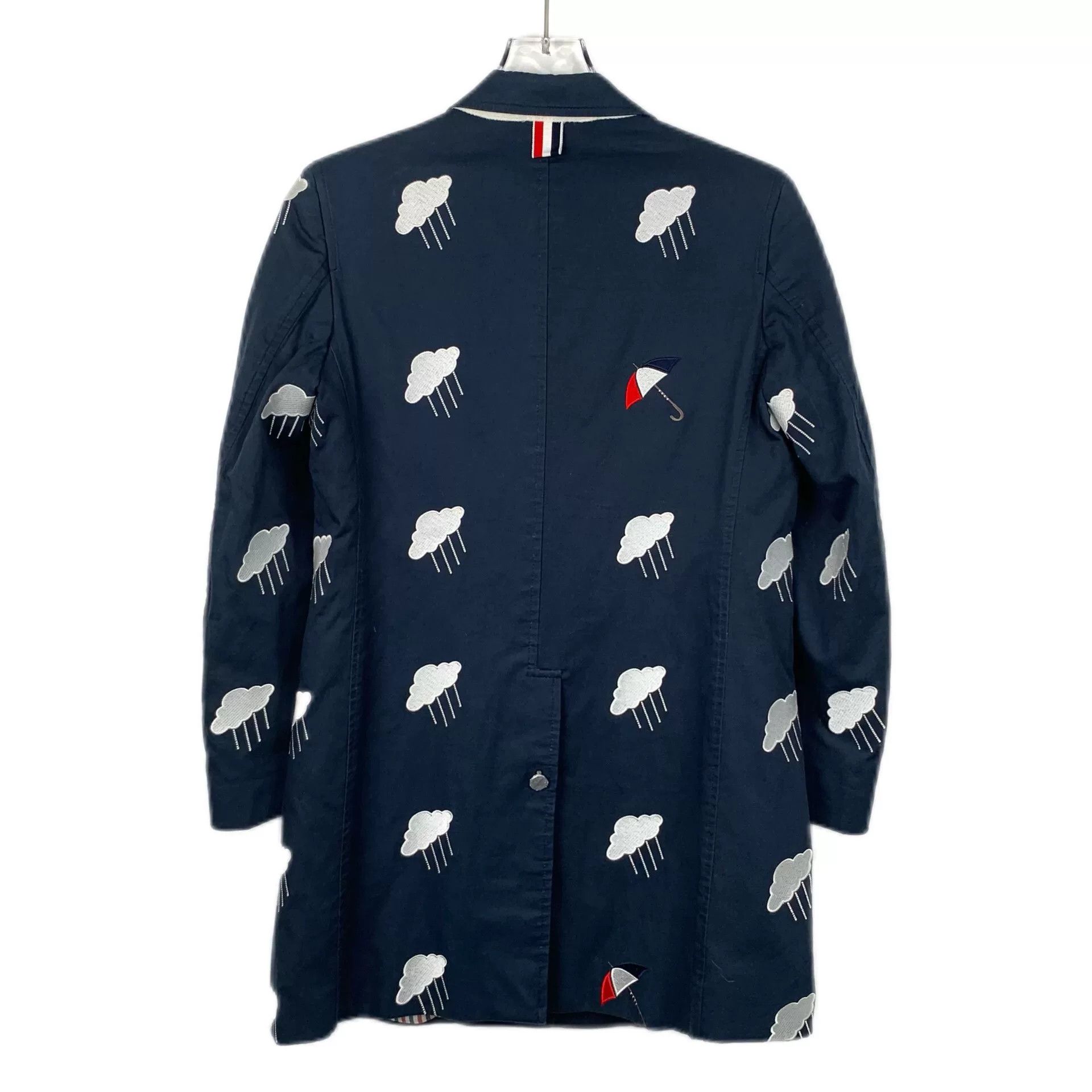 Thom Browne thom browne navy cloud print blazer Size US M / EU 48-50 / 2 - 2 Thumbnail