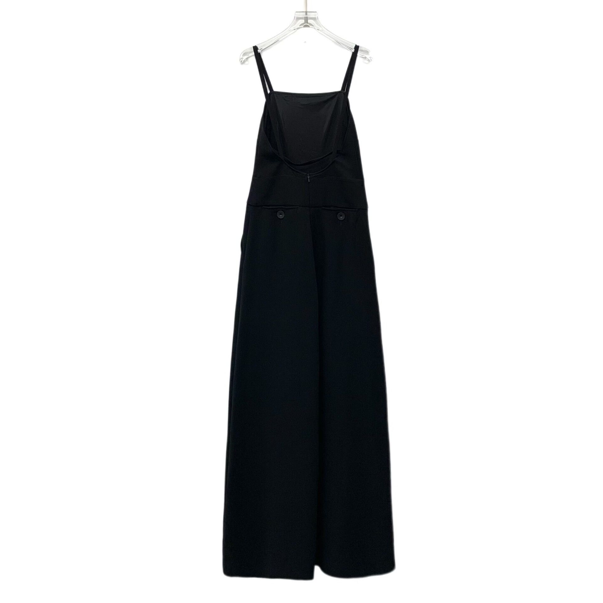 Max Mara black strap button detail jumpsuit Size US 36 / EU 52 - 2 Thumbnail