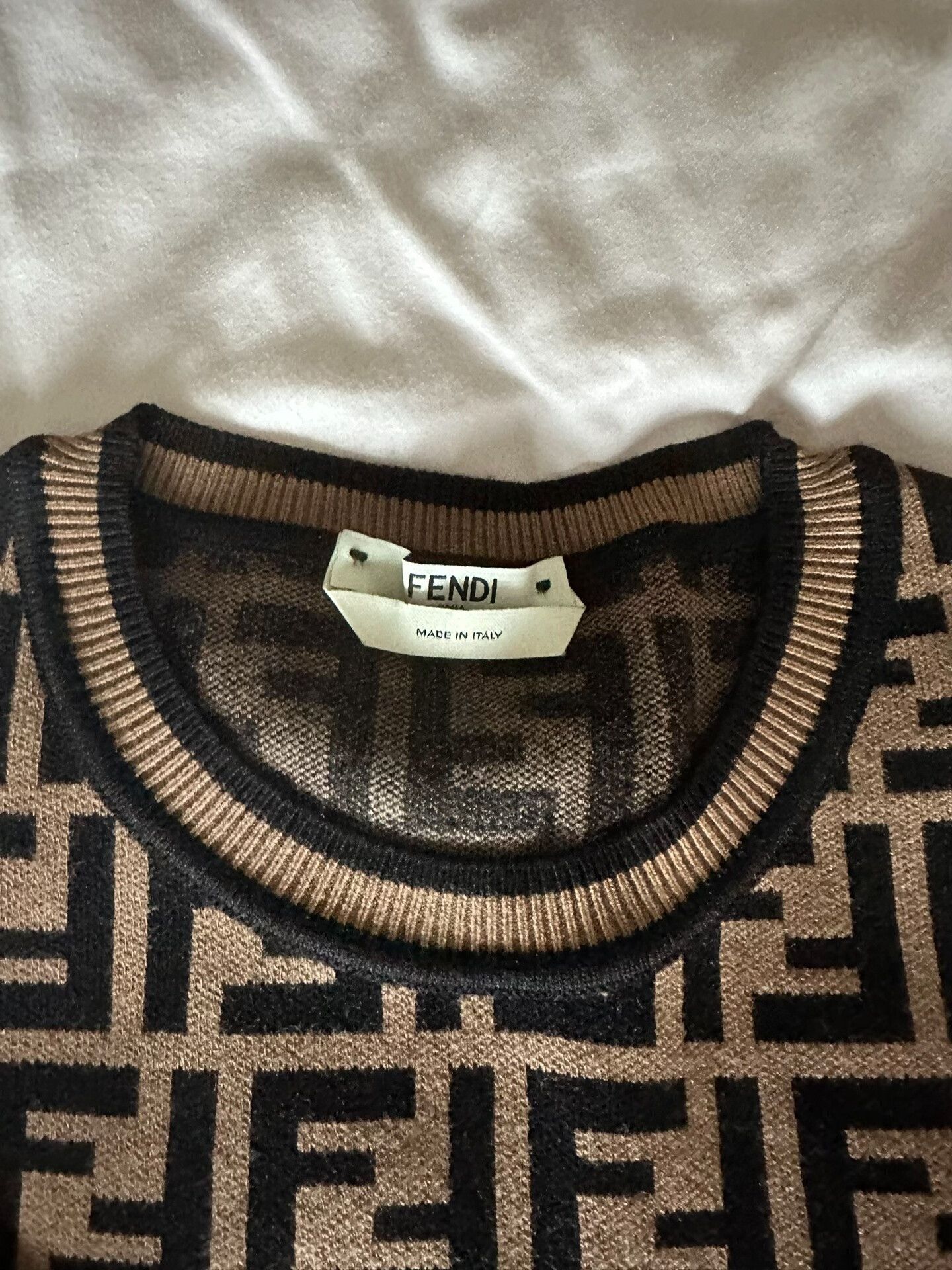 Fendi fendi classic knitted top in brown Size US M / EU 48-50 / 2 - 2 Thumbnail