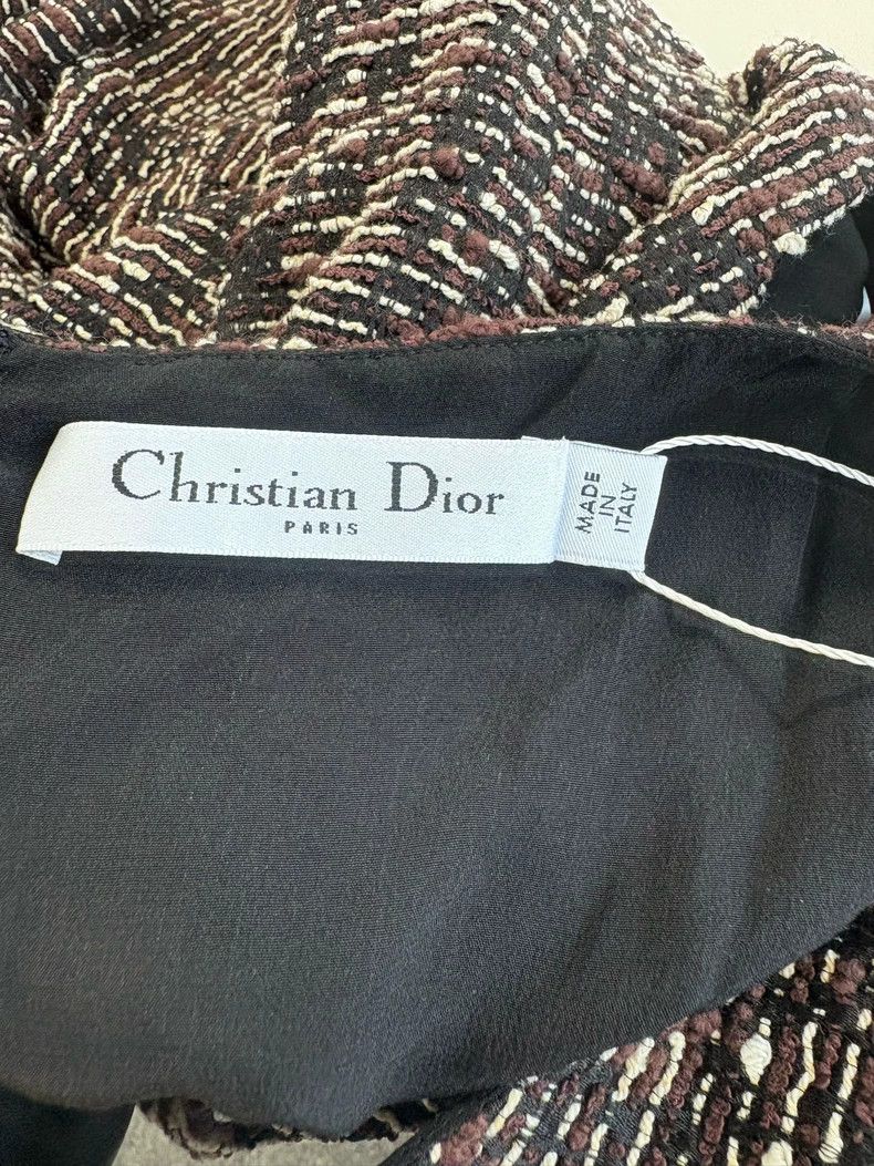 Dior Dior Sleeveless Tweed Dress Size US M / EU 48-50 / 2 - 3 Thumbnail