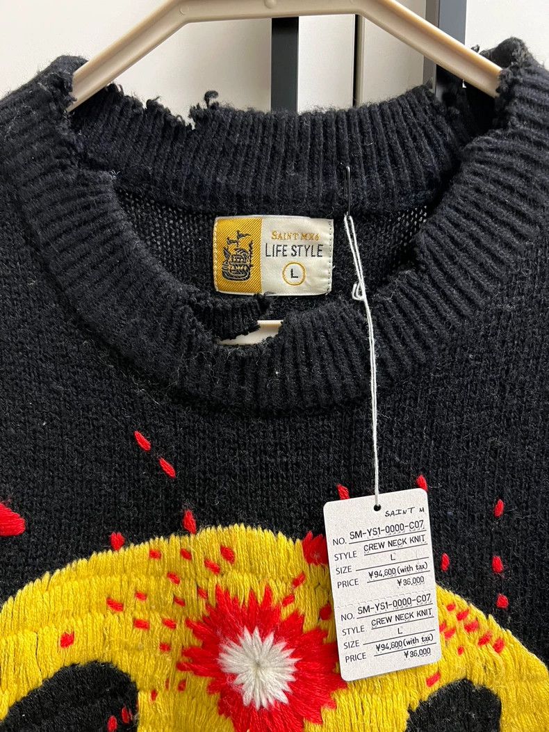 Supreme SAINT LAURENT x CPFM Smile Sweater Size US M / EU 48-50 / 2 - 7 Thumbnail