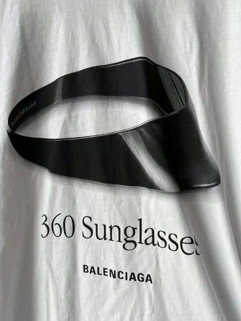 Balenciaga Balenciaga White 360 Sunglasses T-shirt Size US M / EU 48-50 / 2 - 3 Thumbnail