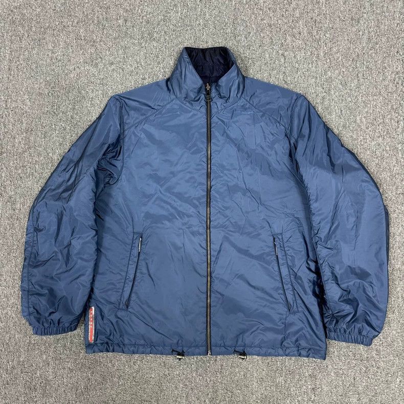 Prada Prada Blue Reversible Nylon Jacket Size US XL / EU 56 / 4 - 2 Thumbnail