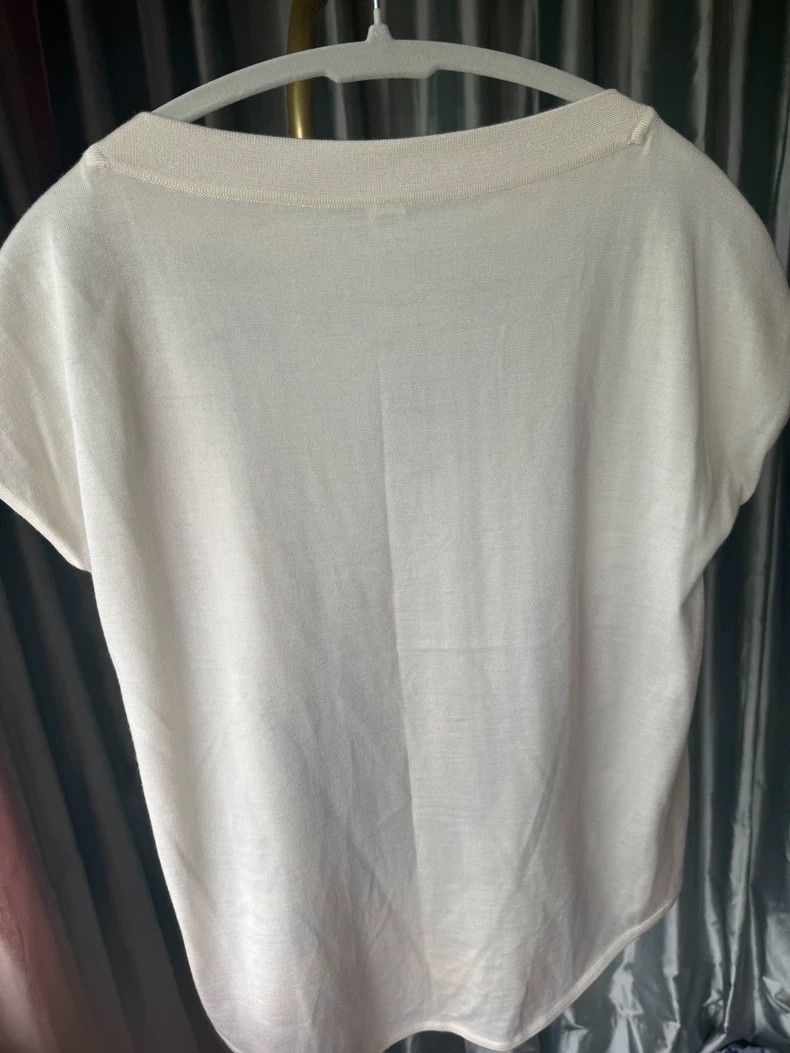 Hermes Hermes Silk Cashmere Short Sleeve Top Size US XS / EU 42 / 0 - 2 Thumbnail