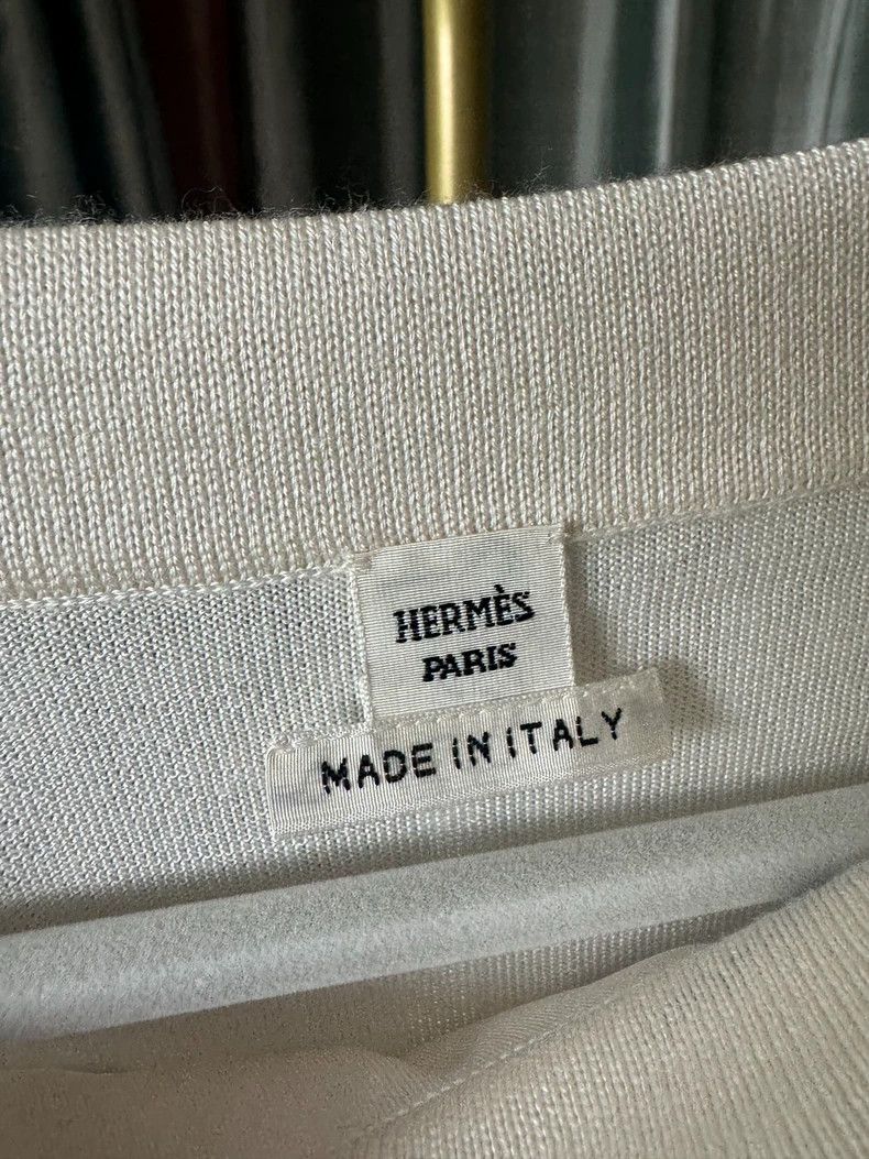 Hermes Hermes Silk Cashmere Short Sleeve Top Size US XS / EU 42 / 0 - 3 Thumbnail