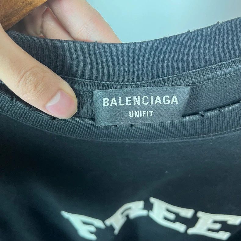 Balenciaga Balenciaga Embroidered Short Sleeve Tee Size US XS / EU 42 / 0 - 3 Thumbnail