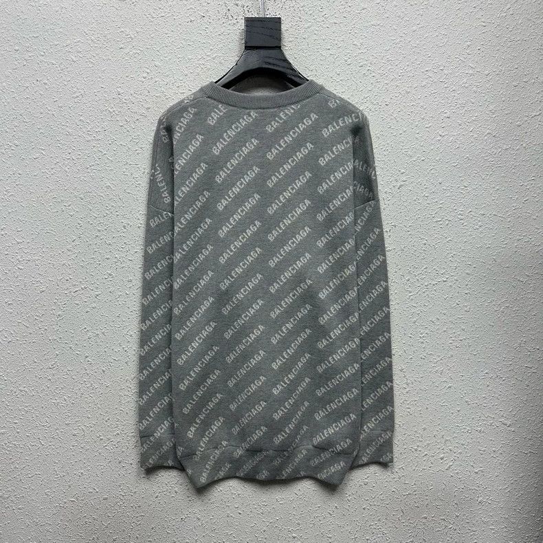 Balenciaga Balenciaga Logo Print Wool Sweater Size US S / EU 44-46 / 1 - 2 Thumbnail
