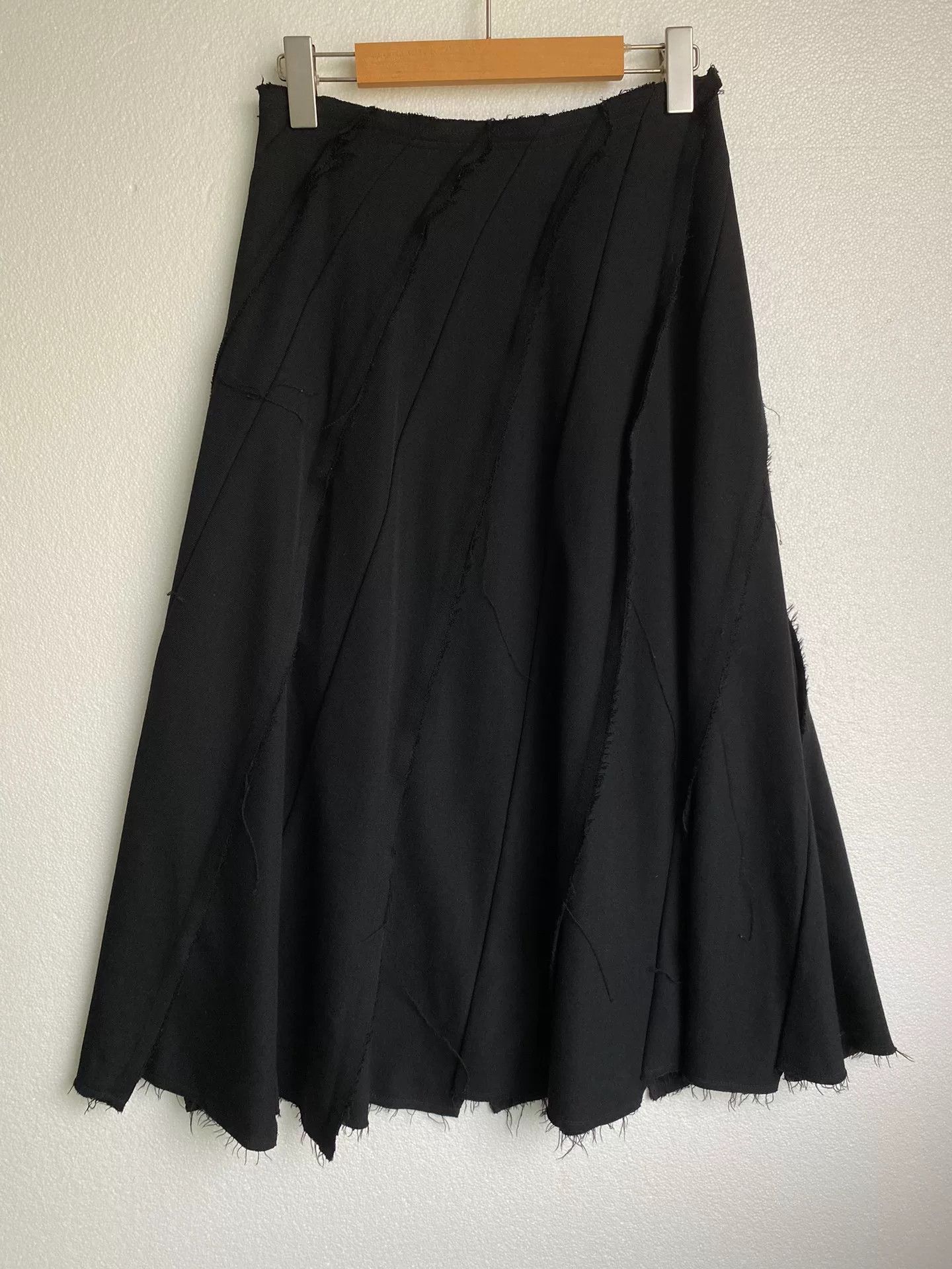 Comme des Garcons COMME des GARCONS Wool Midi Skirt Vintage Size US 26 / EU 42 - 2 Thumbnail