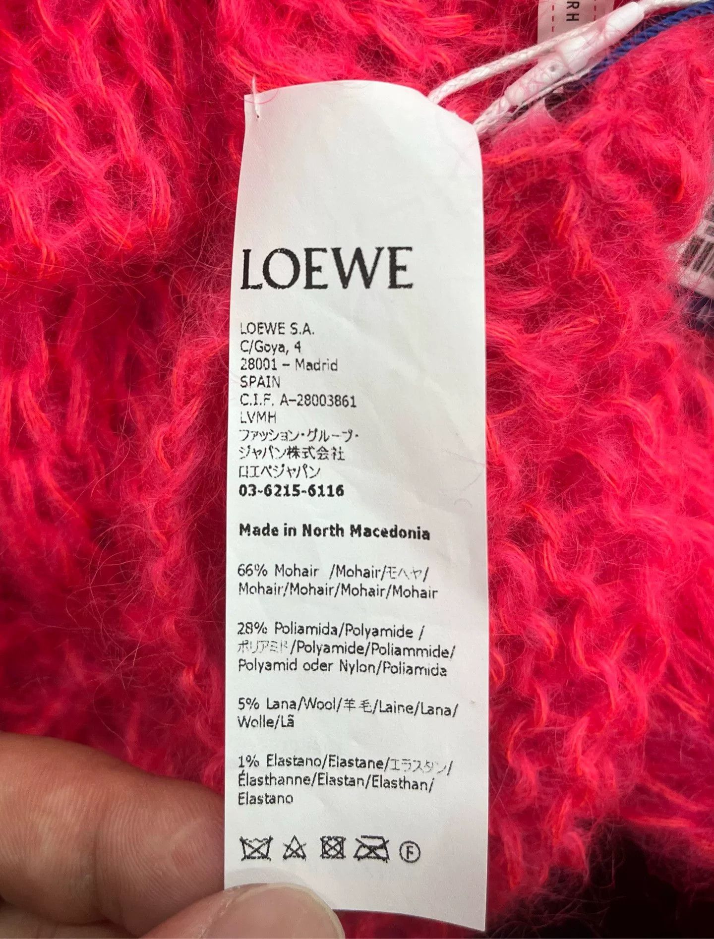 Loewe Loewe Pink Logo Knit Sweater Size XS Size US XS / EU 42 / 0 - 4 Thumbnail