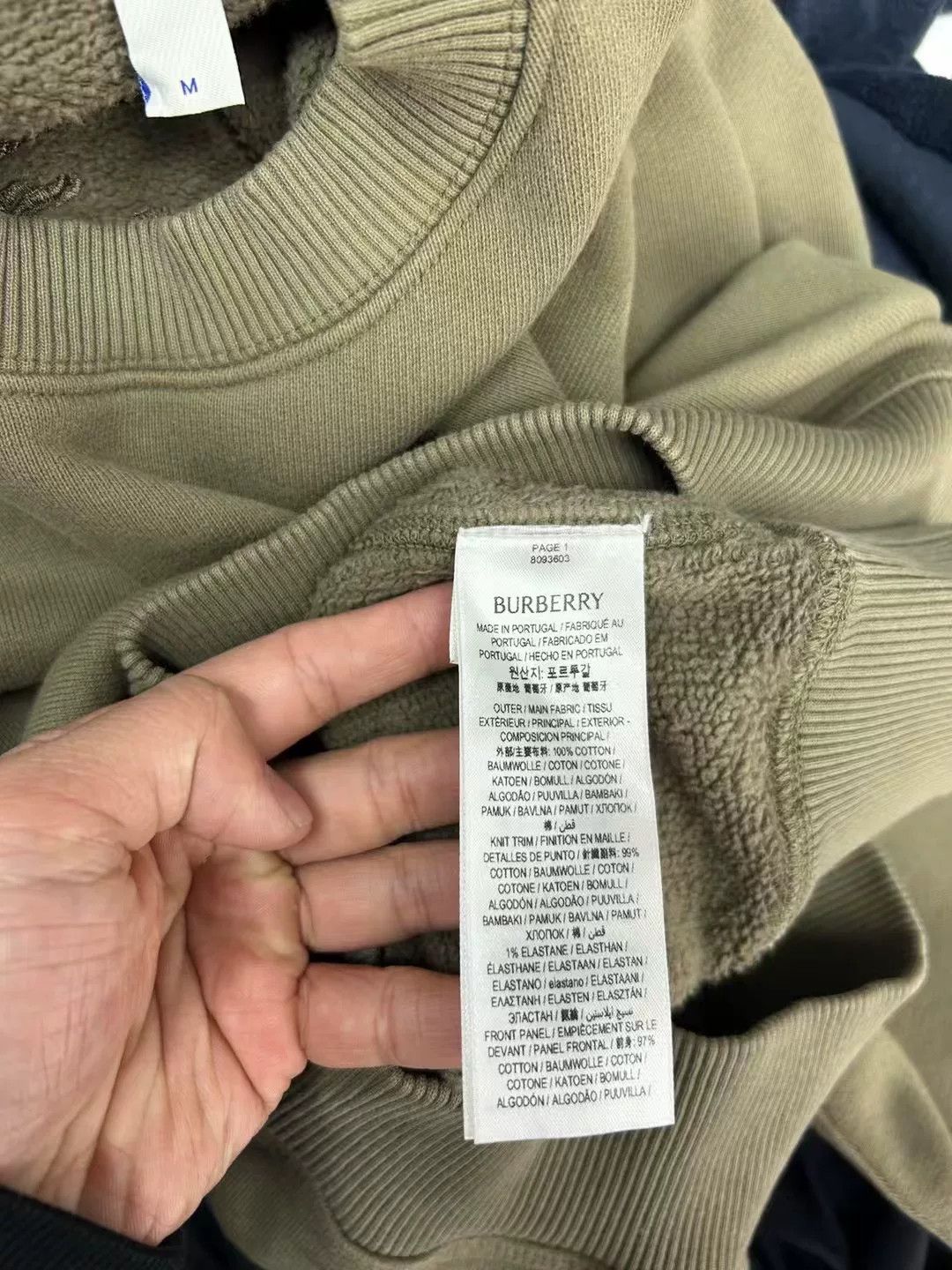 Burberry Burberry Wheat Ear Logo Sweatshirt Size US M / EU 48-50 / 2 - 4 Thumbnail
