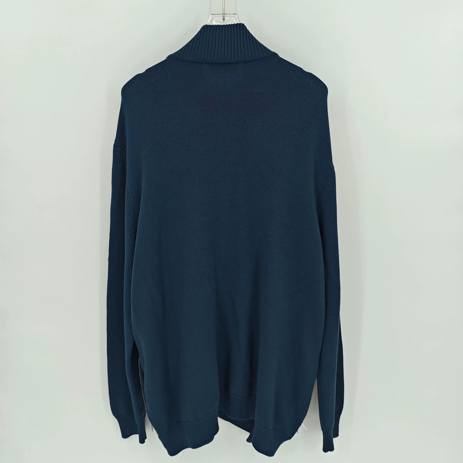 Hermes Hermes Blue Wool Knit Jacket Size US XXL / EU 58 / 5 - 2 Thumbnail