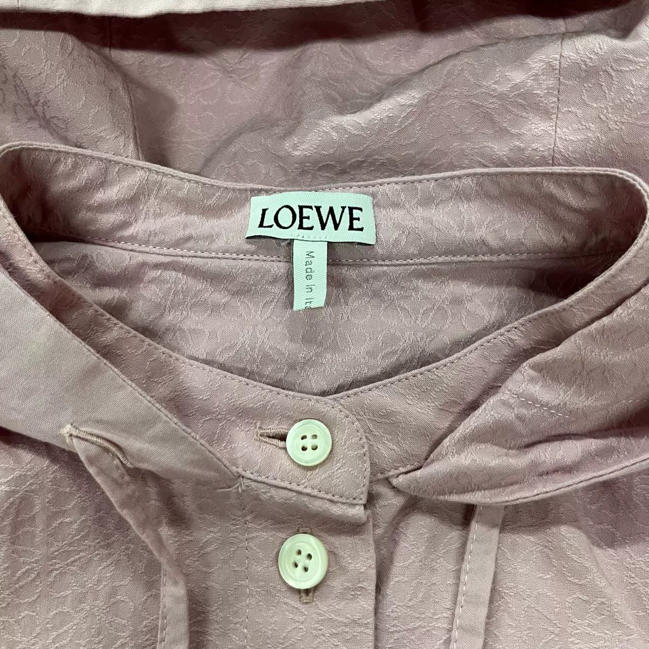 Loewe Loewe Pink Monogram Print Shirt Size US XS / EU 42 / 0 - 3 Thumbnail