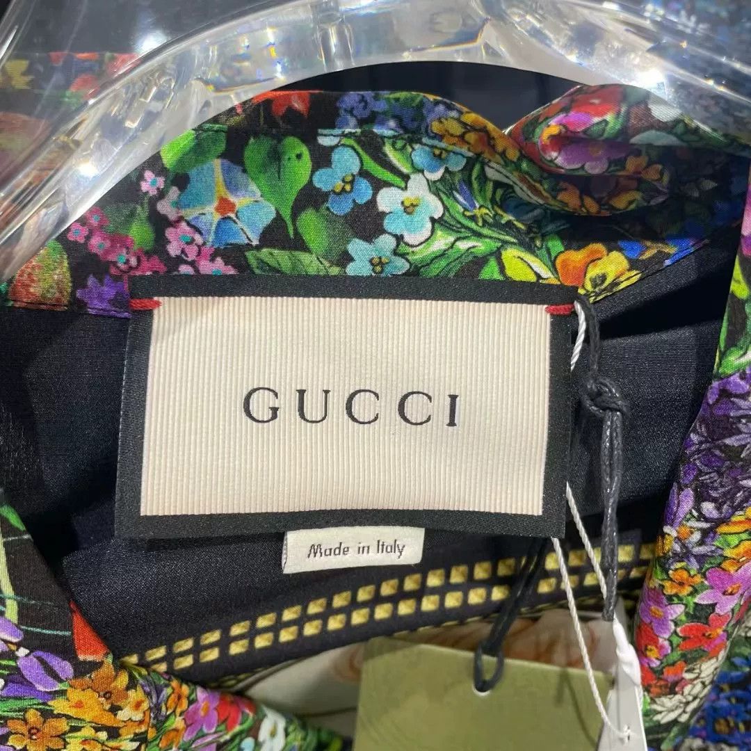 Gucci Gucci Embroidered Tiger Head Floral Tee Size US M / EU 48-50 / 2 - 4 Thumbnail