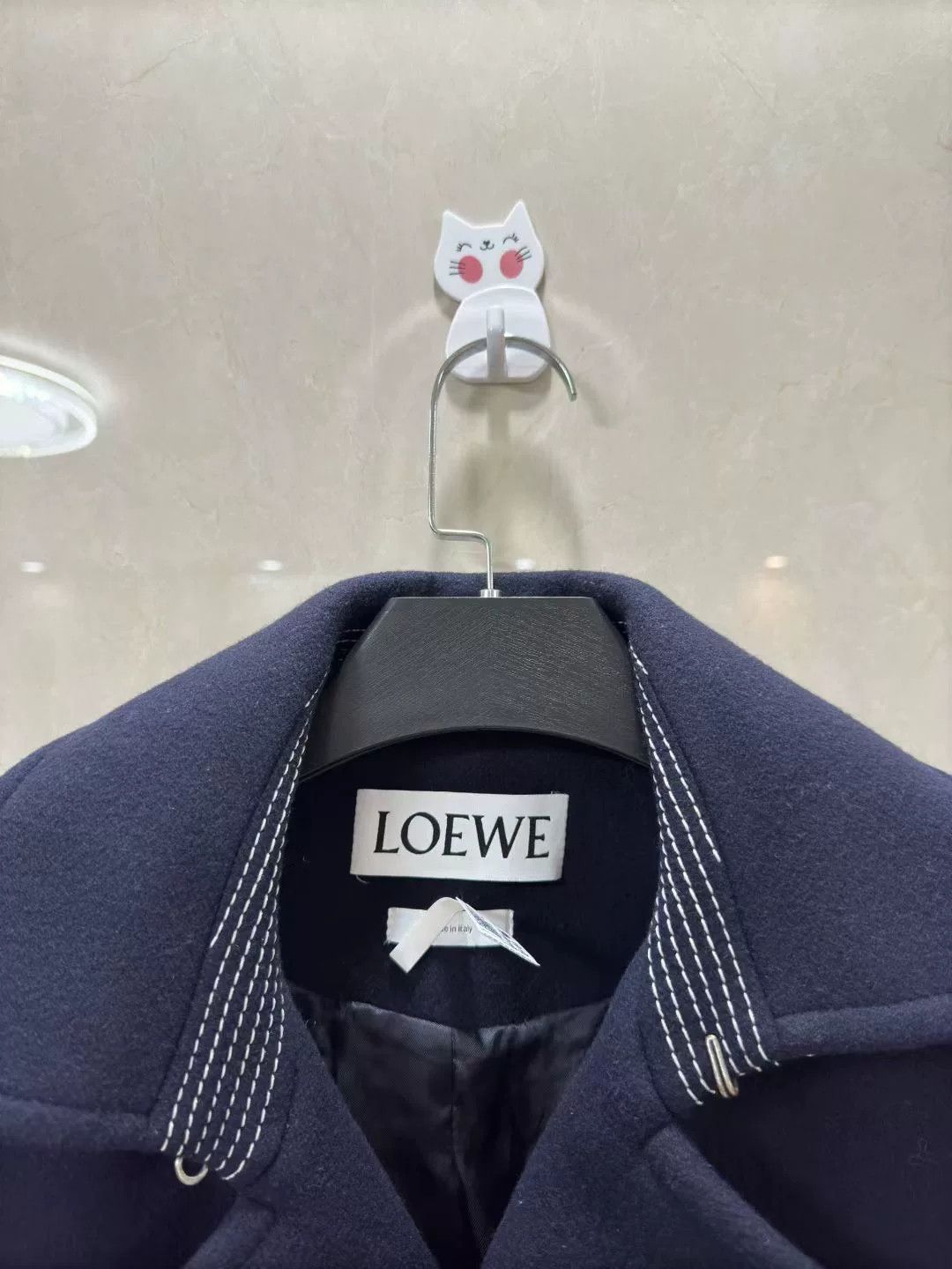 Loewe Loewe Wool Cashmere Blend Coat Size US XL / EU 56 / 4 - 2 Thumbnail