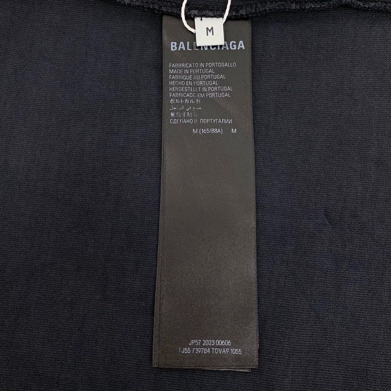 Balenciaga Balenciaga 23 Black Logo Cotton Short Sleeve T-shirt Size US M / EU 48-50 / 2 - 6 Thumbnail
