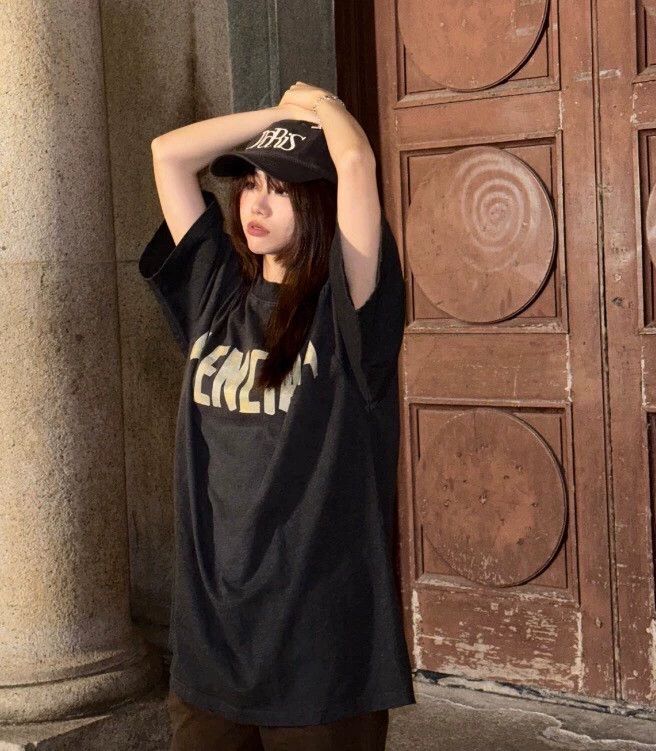 Balenciaga Balenciaga 23 Black Logo Cotton Short Sleeve T-shirt Size US M / EU 48-50 / 2 - 8 Thumbnail