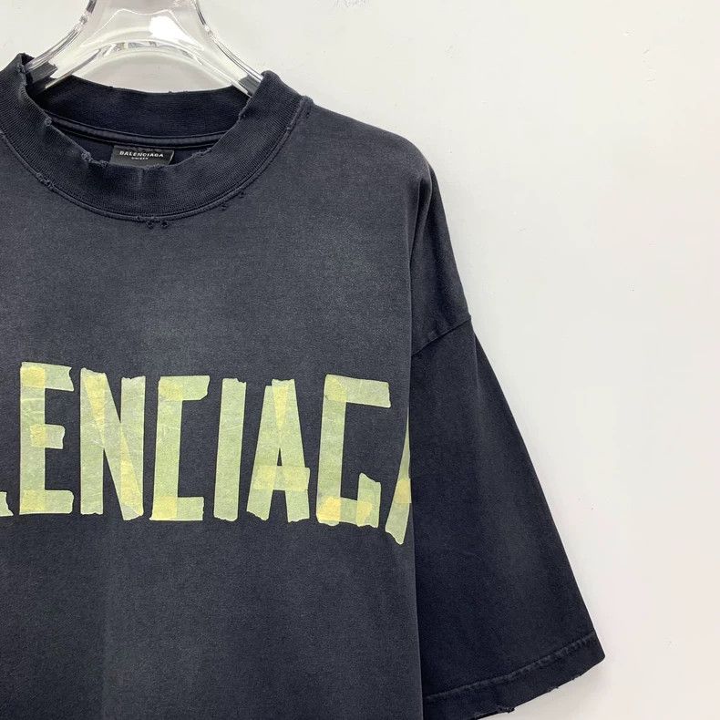 Balenciaga Balenciaga 23 Black Logo Cotton Short Sleeve T-shirt Size US M / EU 48-50 / 2 - 3 Thumbnail