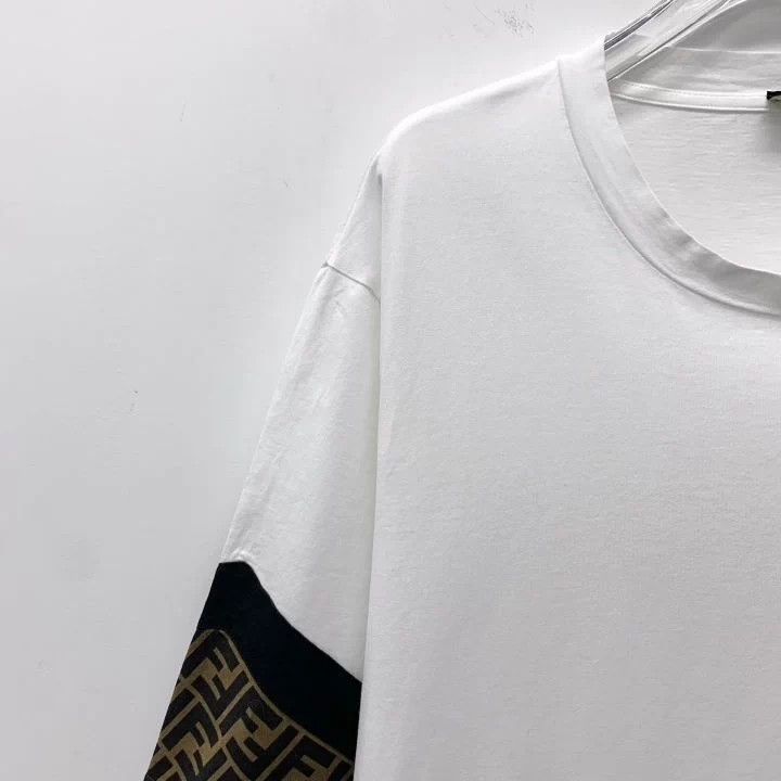 Fendi Fendi White Cotton Logo Short Sleeve T-shirt Size US XL / EU 56 / 4 - 3 Thumbnail