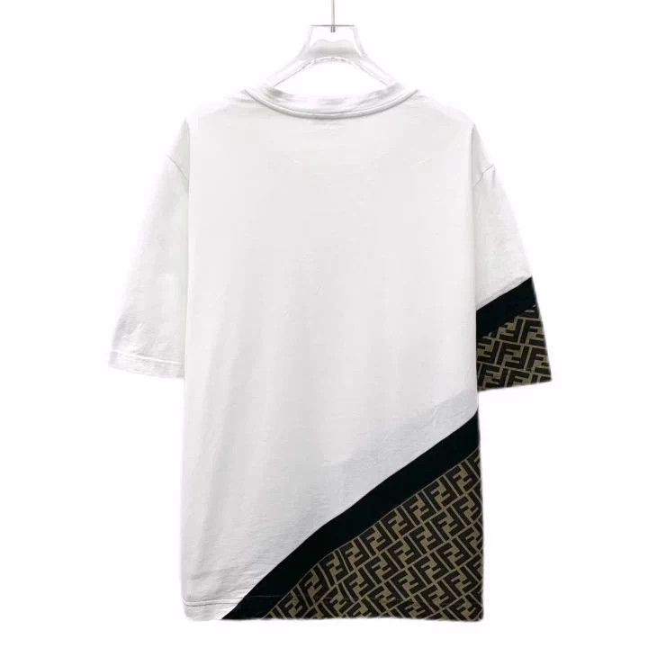 Fendi Fendi White Cotton Logo Short Sleeve T-shirt Size US XL / EU 56 / 4 - 2 Thumbnail
