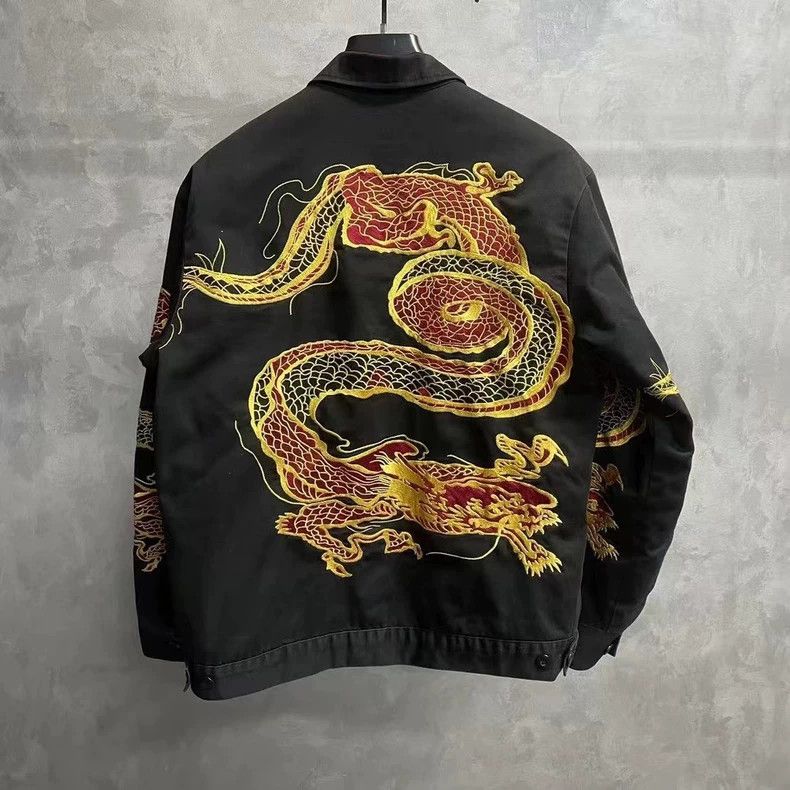 Supreme Supreme Black Dragon Print Zip Jacket Size US S / EU 44-46 / 1 - 2 Thumbnail