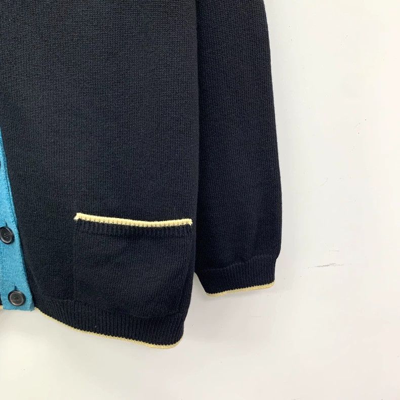 Loewe Loewe Black Logo Wool Cardigan Coat Size US L / EU 52-54 / 3 - 4 Thumbnail