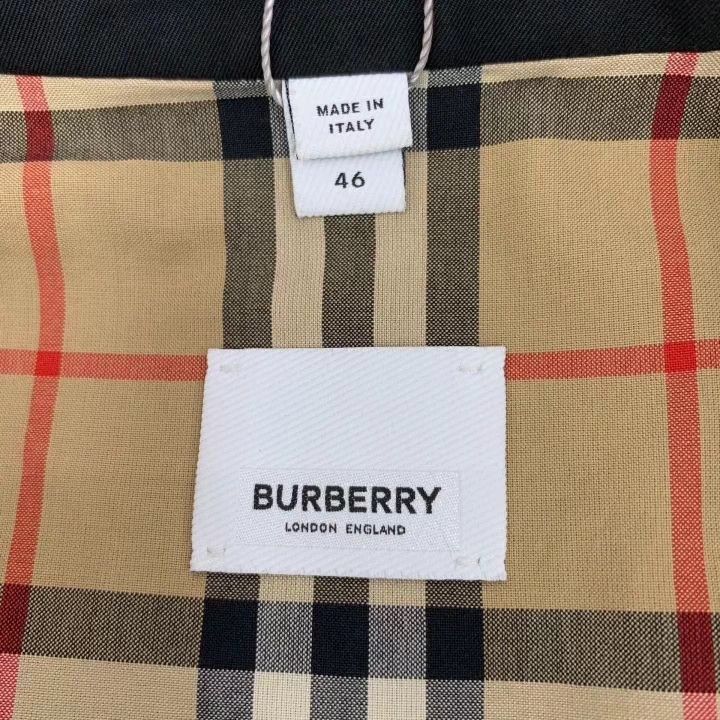 Burberry Burberry Black Cotton Trench Coat Size US XL / EU 56 / 4 - 5 Thumbnail