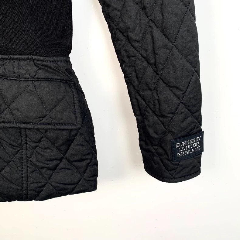 Burberry Burberry Black Quilted Collared Coat Size US S / EU 44-46 / 1 - 4 Thumbnail