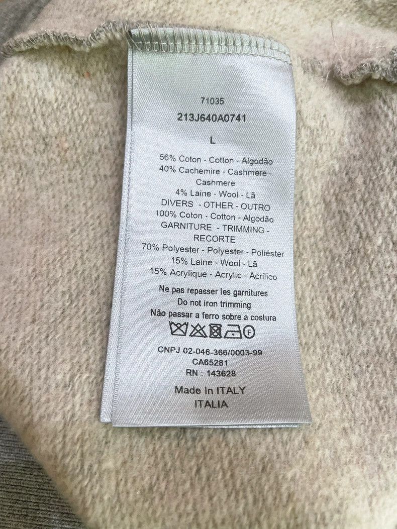 Dior Dior Classic Logo Embroidered Gray Hoodie L Size US L / EU 52-54 / 3 - 6 Thumbnail