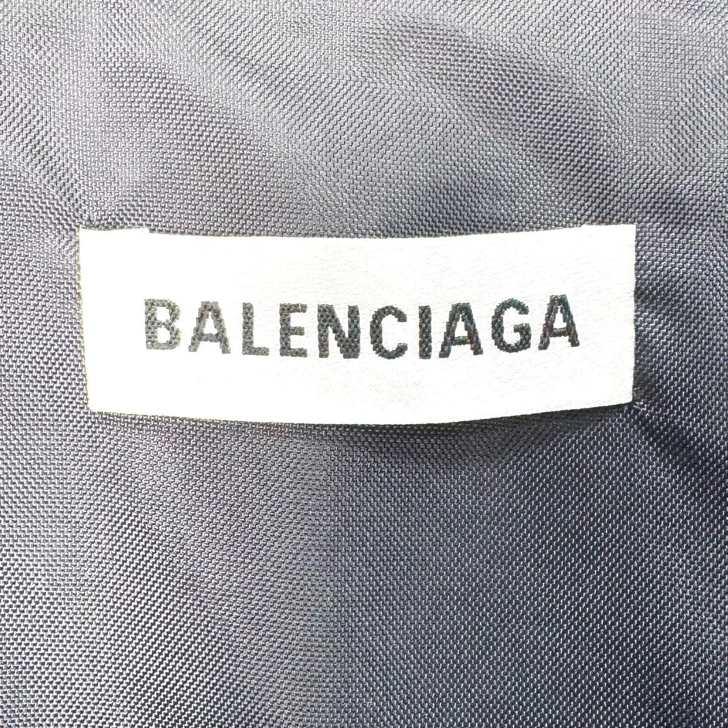 Balenciaga Balenciaga Black White Letter Trench Coat Size US XS / EU 42 / 0 - 5 Thumbnail